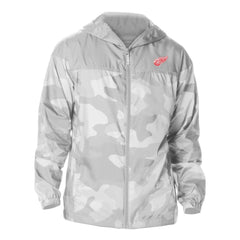 Detroit Red Wings - Columbia Camo Flash Challenger Omni-Shade Full-Zip Hoodie Windbreaker Gray