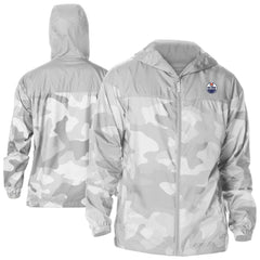 Edmonton Oilers - Columbia Camo Flash Challenger Omni-Shade Full-Zip Hoodie Windbreaker Gray