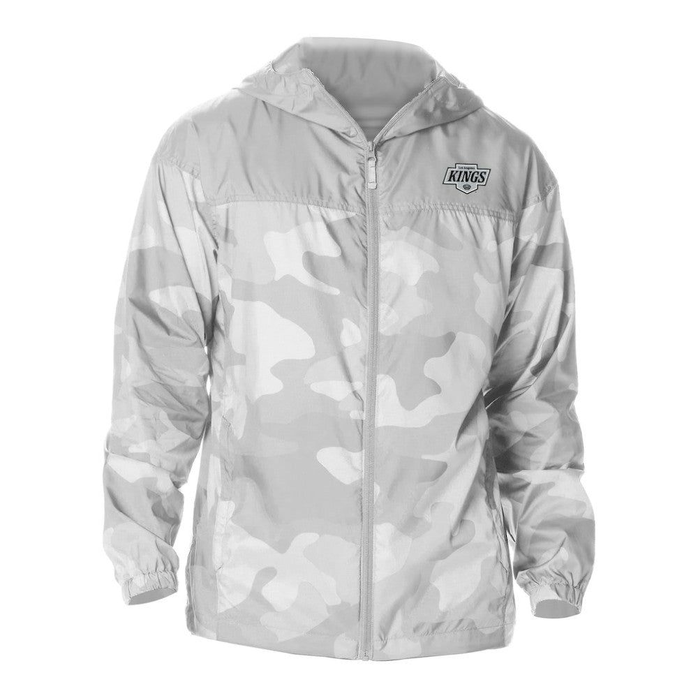 Los Angeles Kings - Columbia Camo Flash Challenger Omni-Shade Full-Zip Hoodie Windbreaker Gray