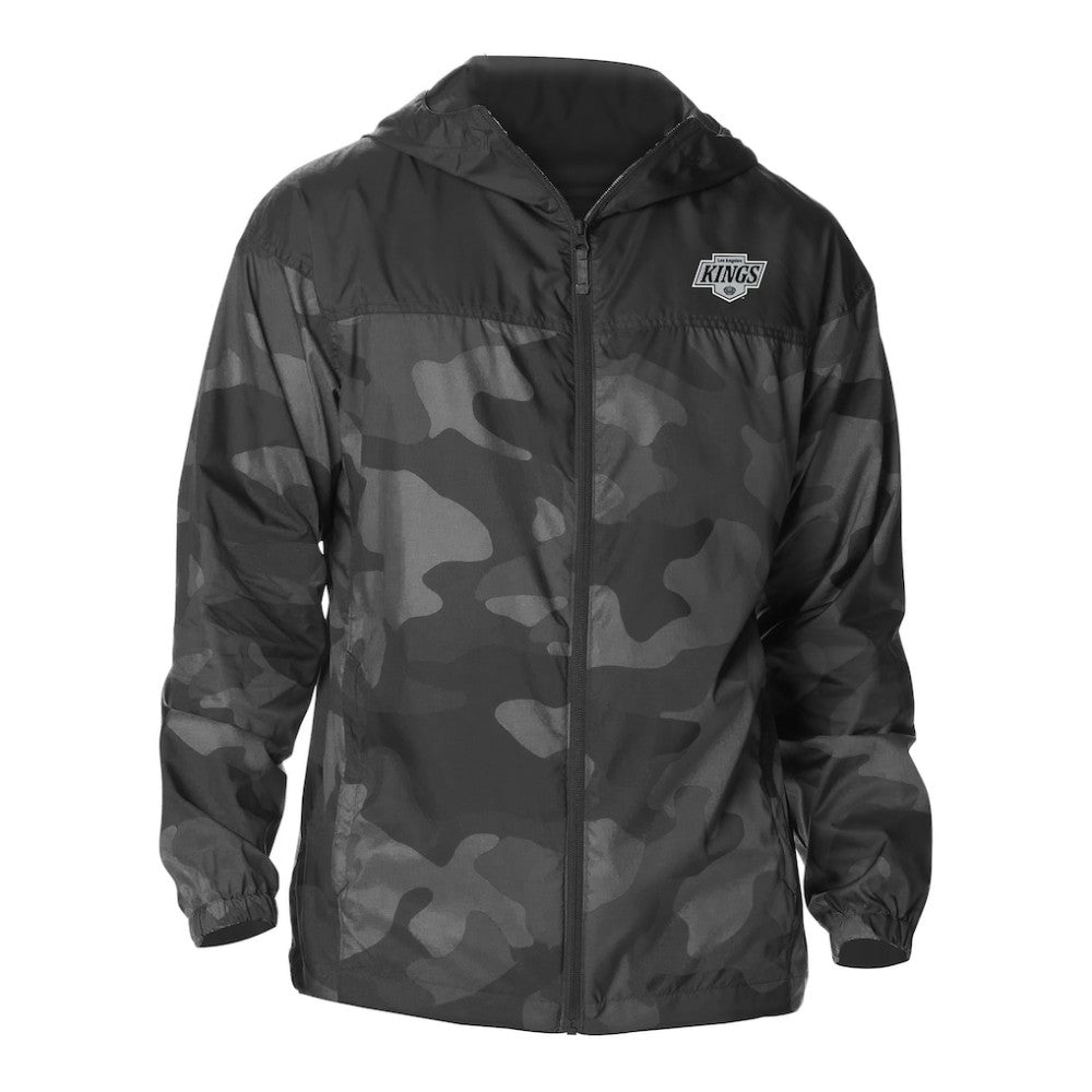Los Angeles Kings - Columbia Camo Flash Challenger Omni-Shade Full-Zip Hoodie Windbreaker Black
