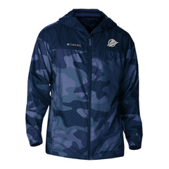 Vancouver Canucks - Columbia Camo Flash Challenger Omni-Shade Full-Zip Hoodie Windbreaker Navy