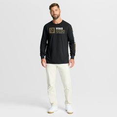 Vegas Golden Knights Fanatics Goal Crease Legacy Long Sleeve T-Shirt Black