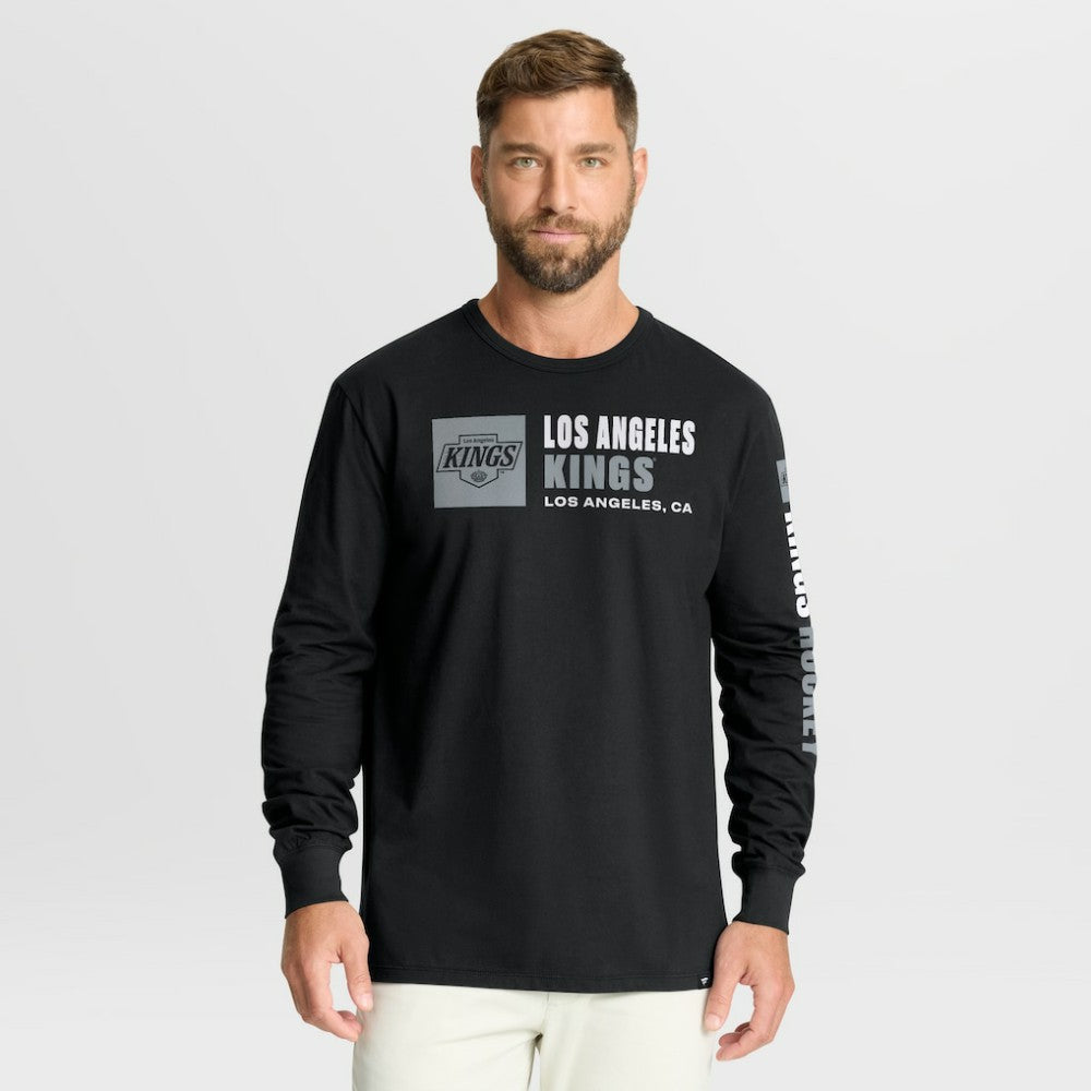 Los Angeles Kings - Fanatics Goal Crease Legacy Long Sleeve T-Shirt Black
