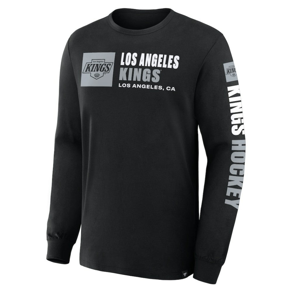Los Angeles Kings - Fanatics Goal Crease Legacy Long Sleeve T-Shirt Black