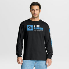 Utah Mammoth - Fanatics Goal Crease Legacy Long Sleeve T-Shirt Black