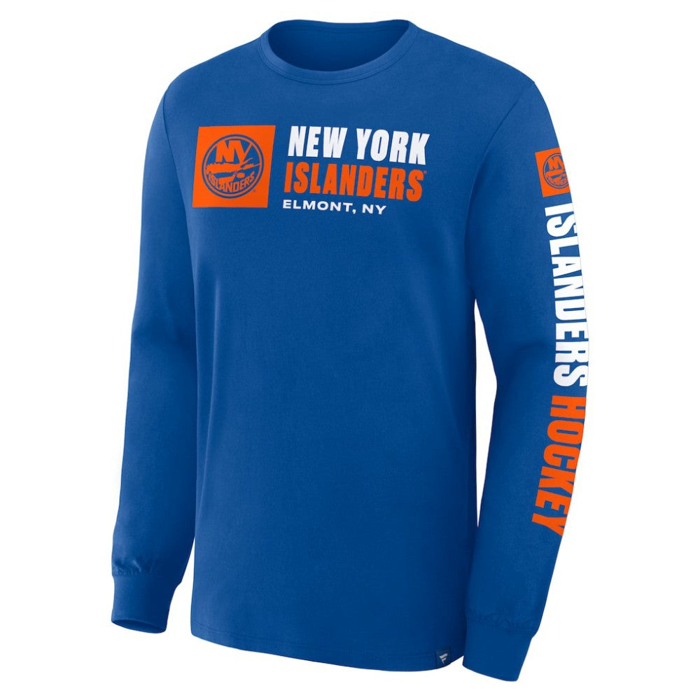 New York Islanders - Fanatics Goal Crease Legacy Long Sleeve T-Shirt Royal