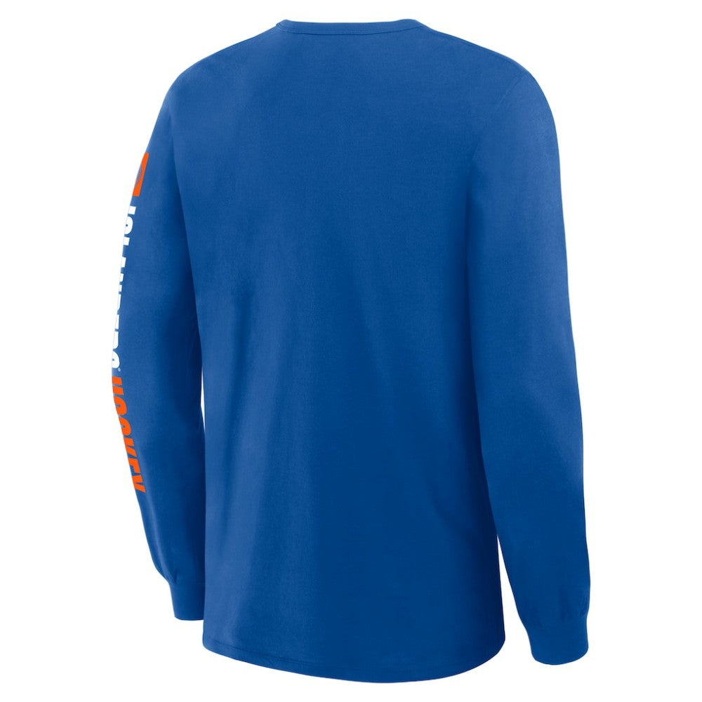 New York Islanders - Fanatics Goal Crease Legacy Long Sleeve T-Shirt Royal