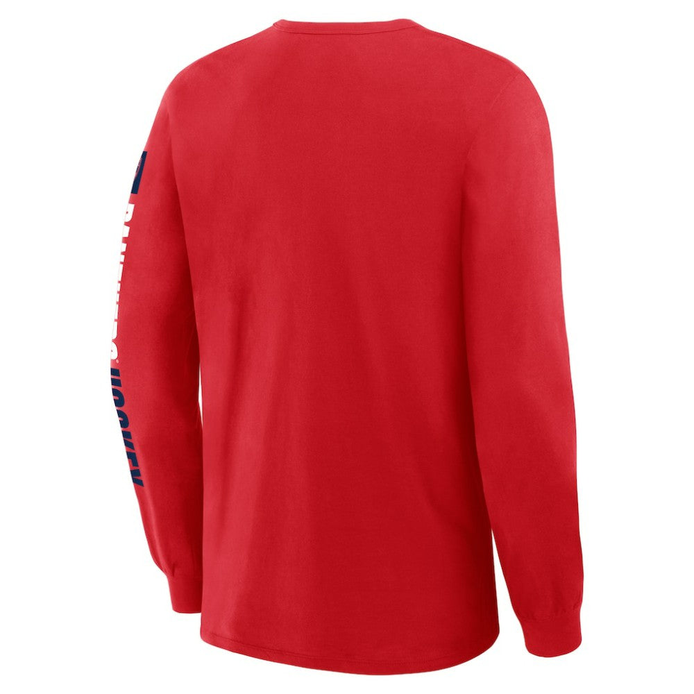 Florida Panthers - Fanatics Goal Crease Legacy Long Sleeve T-Shirt Red