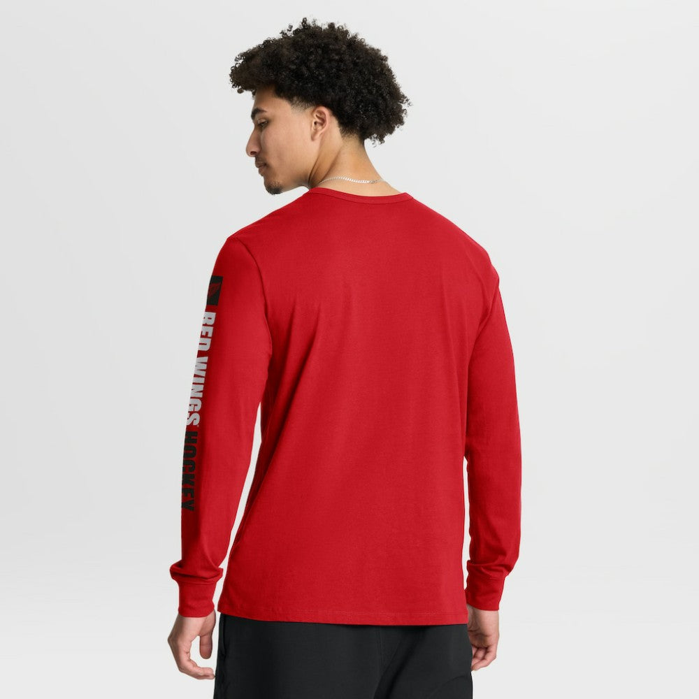 Detroit Red Wings - Fanatics Goal Crease Legacy Long Sleeve T-Shirt Red