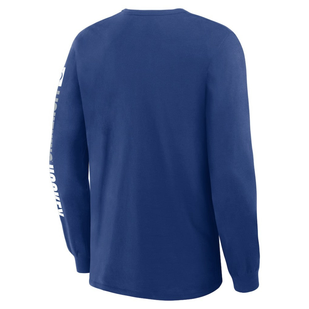 Tampa Bay Lightning - Fanatics Goal Crease Legacy Long Sleeve T-Shirt Blue
