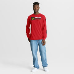 Chicago Blackhawks Fanatics Goal Crease Legacy Long Sleeve T-Shirt Red