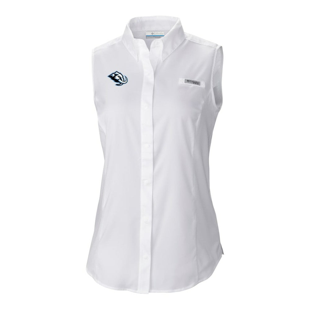 Utah Mammoth - Columbia Women's Tamiami Omni-Shade Sleeveless Button-Up Shirt White