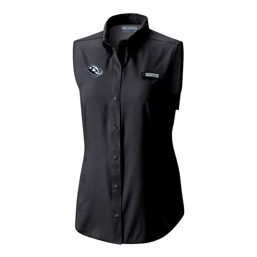 Utah Mammoth - Columbia Women's Tamiami Omni-Shade Sleeveless Button-Up Shirt Black