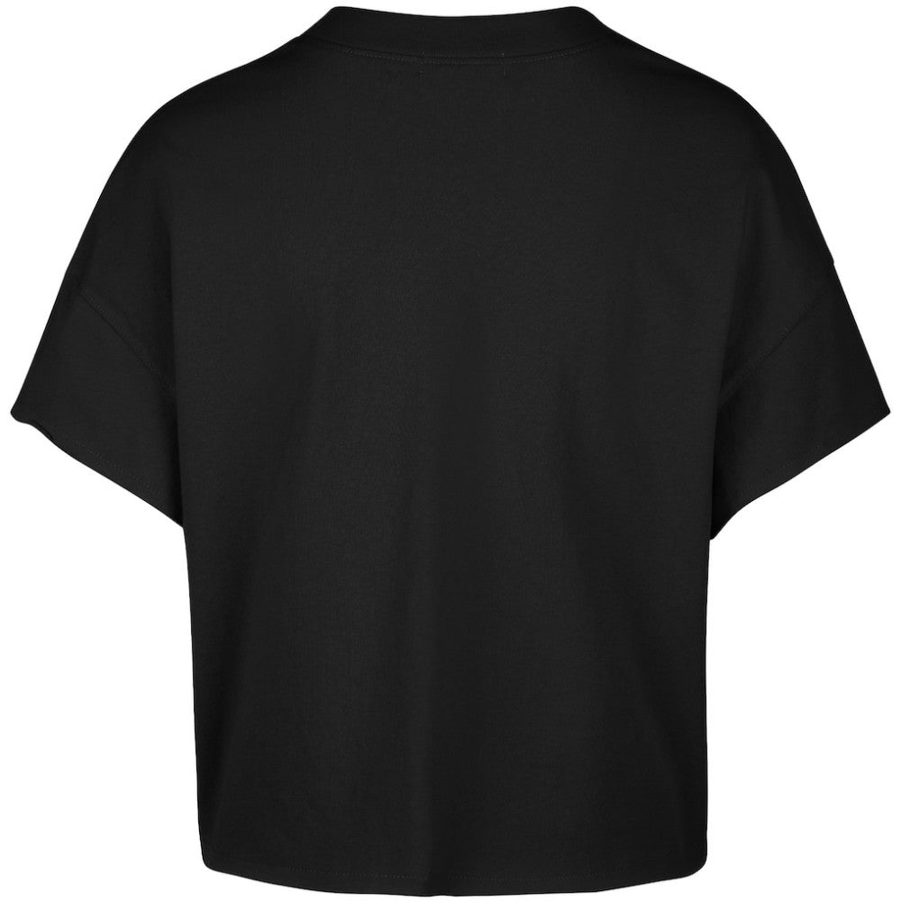 Sidney Crosby Pittsburgh Penguins '47 Women's Elation Name & Number Oversized Notch Neck T-Shirt Black