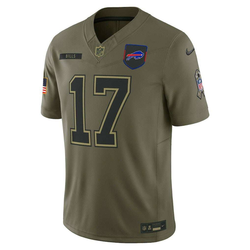 Josh Allen Buffalo Bills 2025 Salute to Service Limited Jersey Olive - Nike
