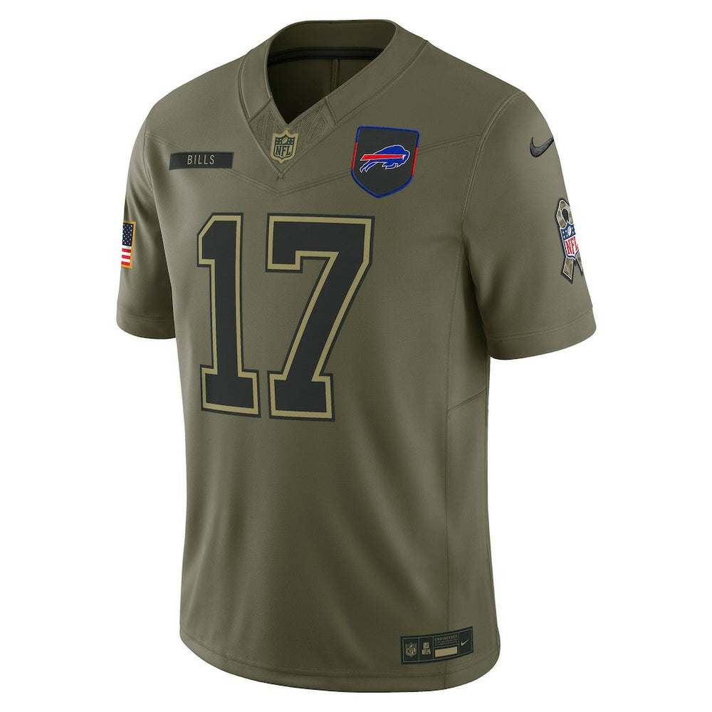 Josh Allen Buffalo Bills 2025 Salute to Service Limited Jersey Olive - Nike