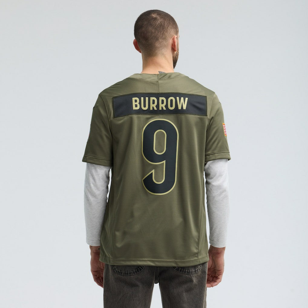 Joe Burrow Cincinnati Bengals 2025 Salute to Service Limited Jersey Olive - Nike
