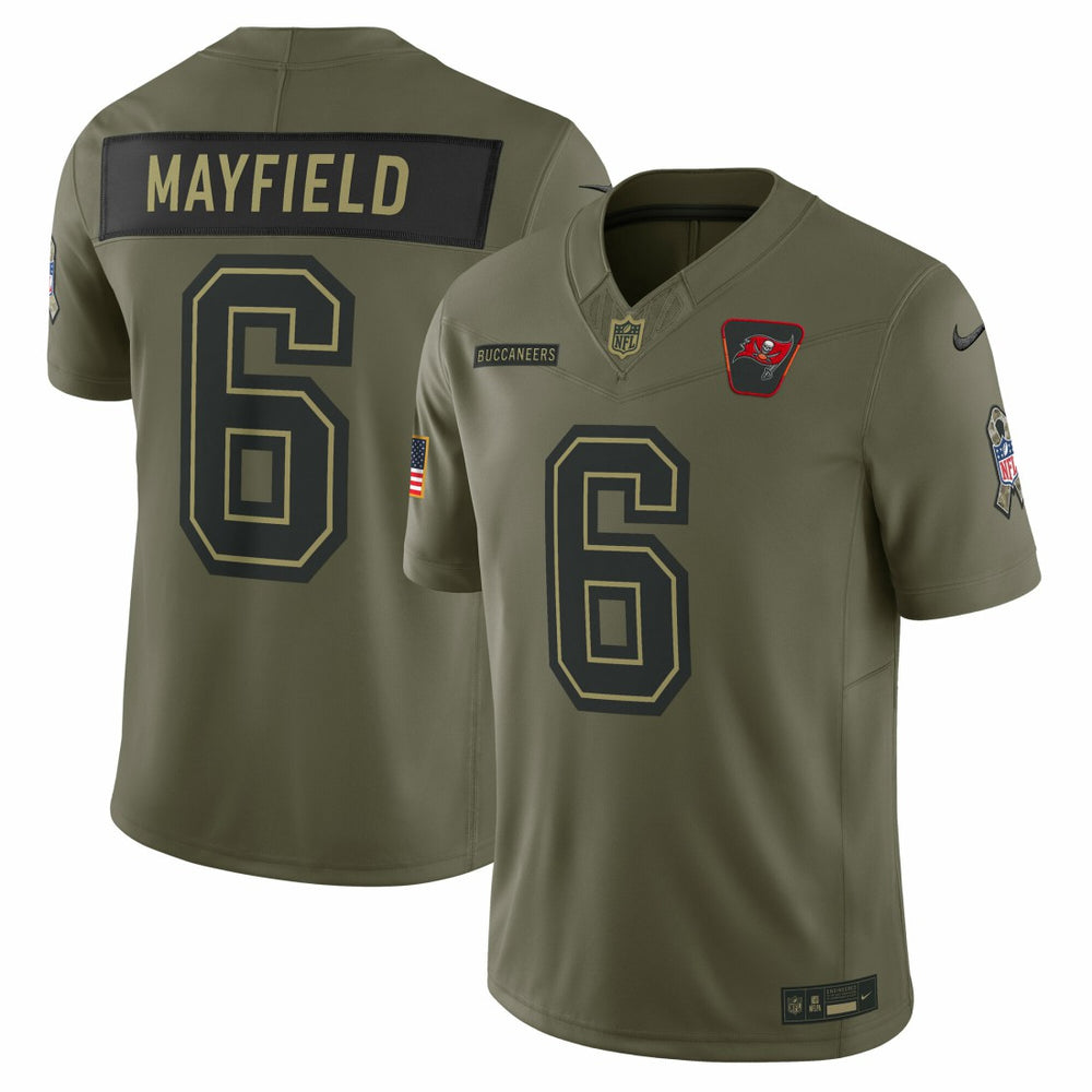 Baker Mayfield Tampa Bay Buccaneers 2025 Salute to Service Limited Jersey Olive - Nike