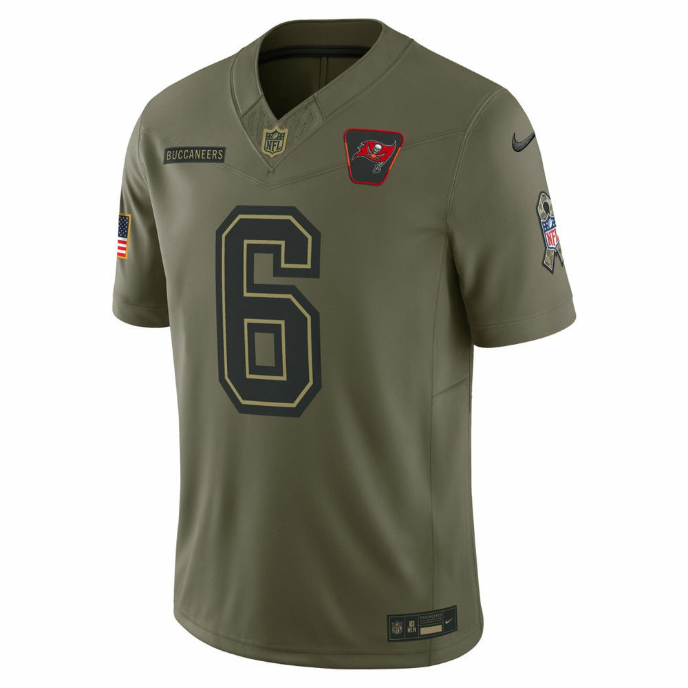 Baker Mayfield Tampa Bay Buccaneers 2025 Salute to Service Limited Jersey Olive - Nike