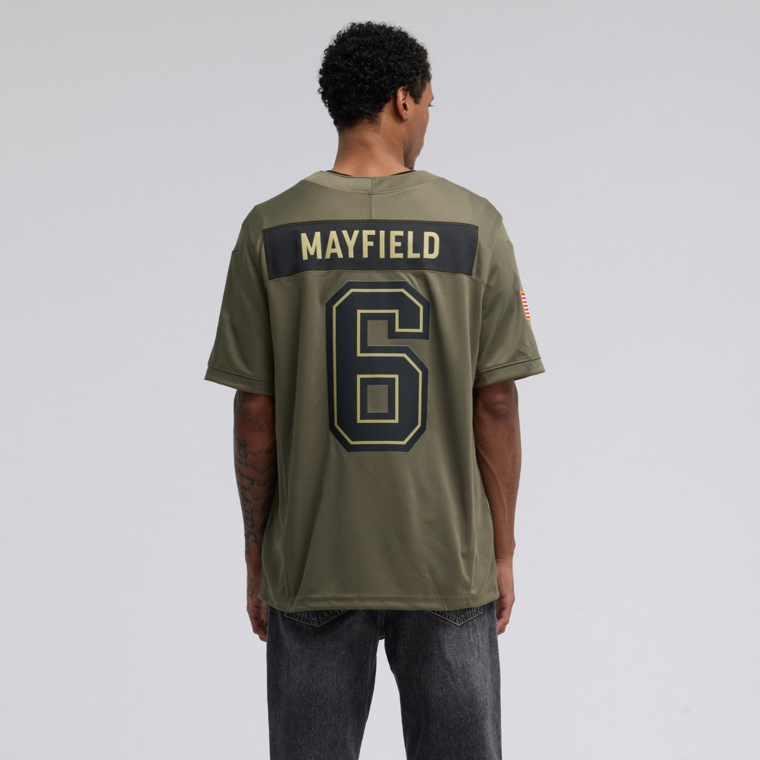 Baker Mayfield Tampa Bay Buccaneers 2025 Salute to Service Limited Jersey Olive - Nike