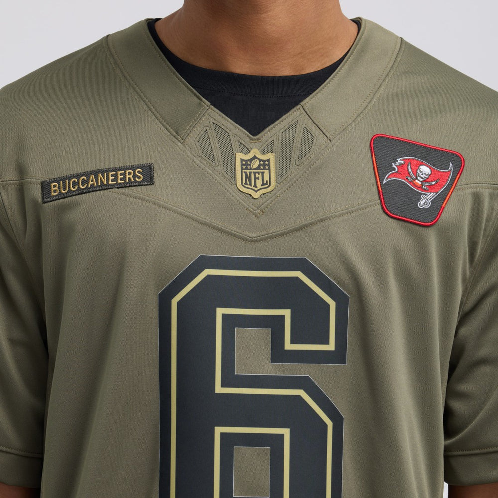Baker Mayfield Tampa Bay Buccaneers 2025 Salute to Service Limited Jersey Olive - Nike