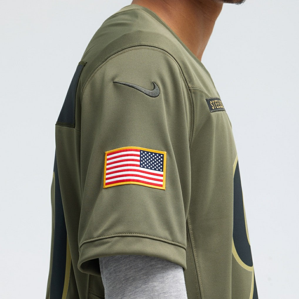 T.J. Watt Pittsburgh Steelers 2025 Salute to Service Limited Jersey Olive - Nike