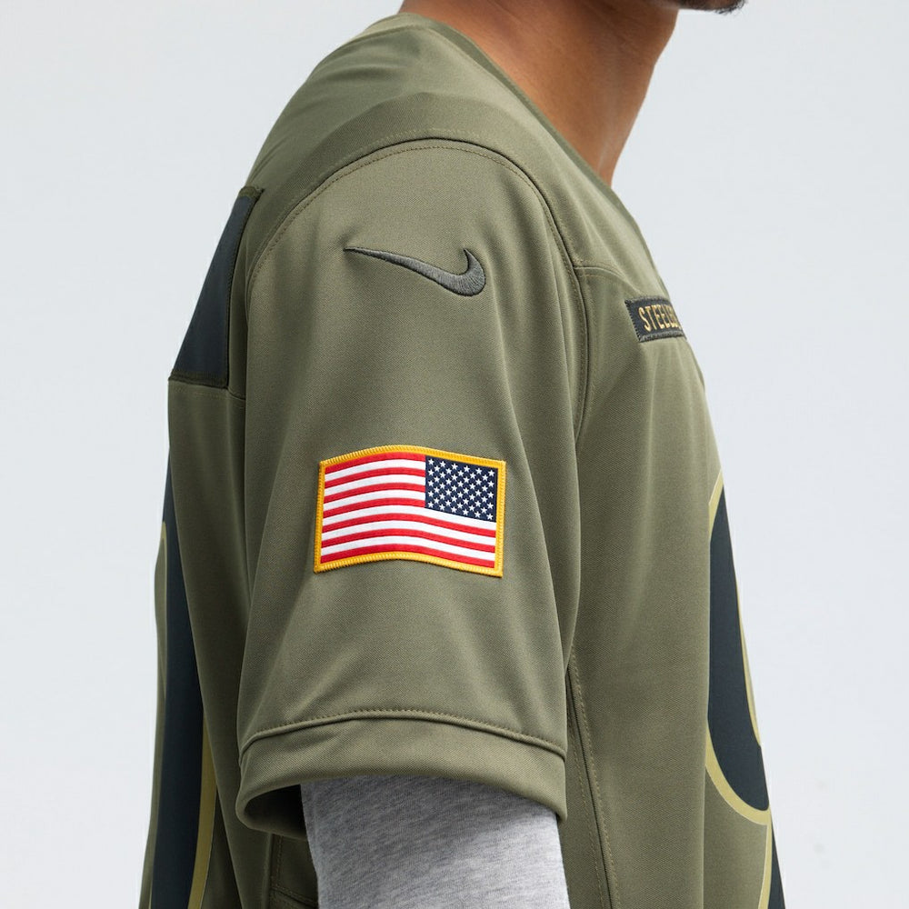 T.J. Watt Pittsburgh Steelers 2025 Salute to Service Limited Jersey Olive - Nike