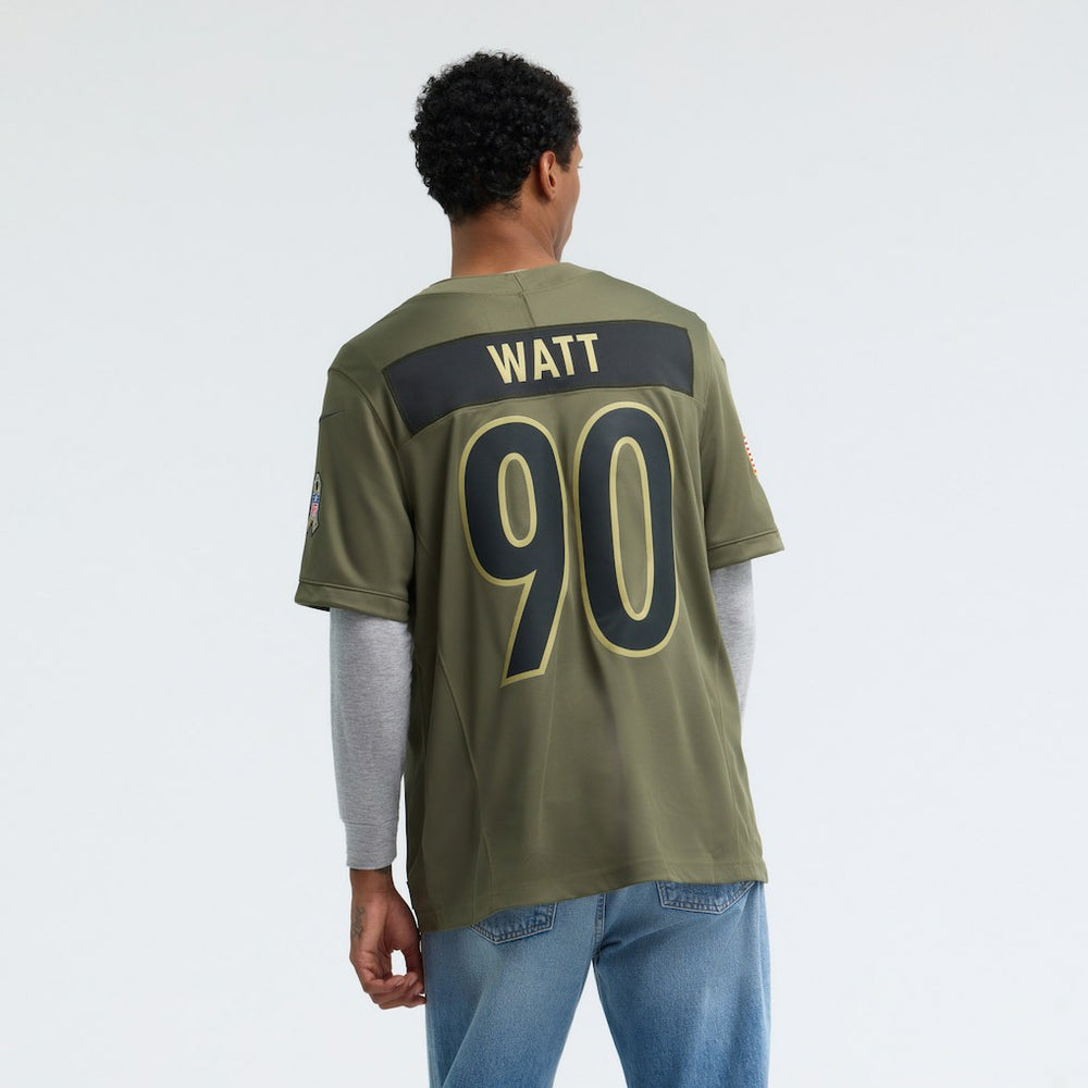 T.J. Watt Pittsburgh Steelers 2025 Salute to Service Limited Jersey Olive - Nike