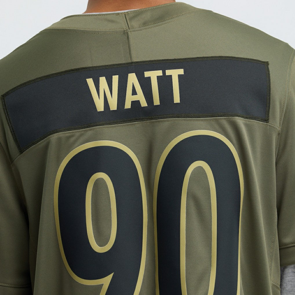 T.J. Watt Pittsburgh Steelers 2025 Salute to Service Limited Jersey Olive - Nike