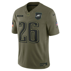 Saquon Barkley Philadelphia Eagles 2025 Salute to Service Limited Jersey Olive - Nike