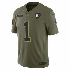 Malik Nabers New York Giants 2025 Salute to Service Limited Jersey Olive - Nike