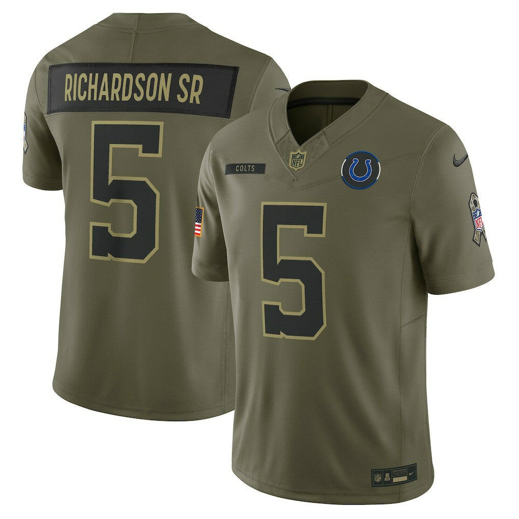 Anthony Richardson Sr. Indianapolis Colts 2025 Salute to Service Limited Jersey Olive - Nike