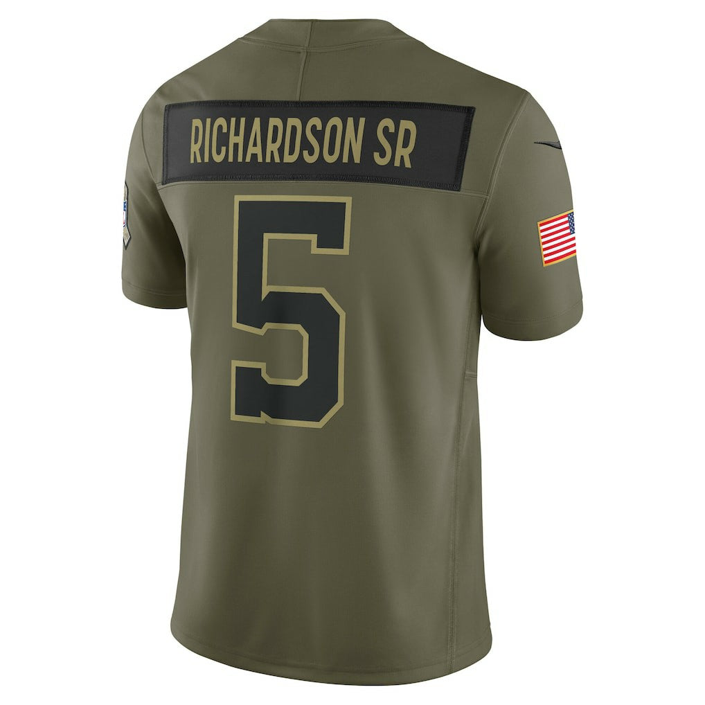 Anthony Richardson Sr. Indianapolis Colts 2025 Salute to Service Limited Jersey Olive - Nike
