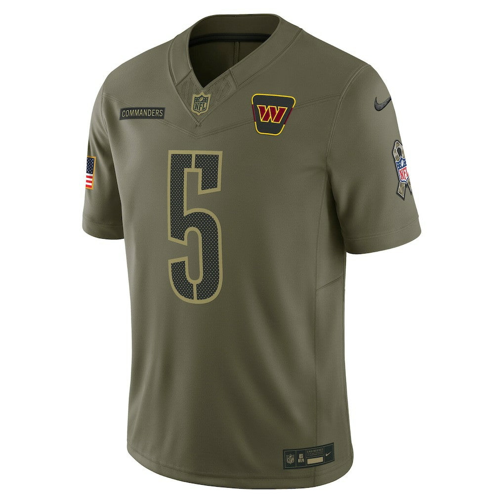 Jayden Daniels Washington Commanders 2025 Salute to Service Limited Jersey Olive - Nike