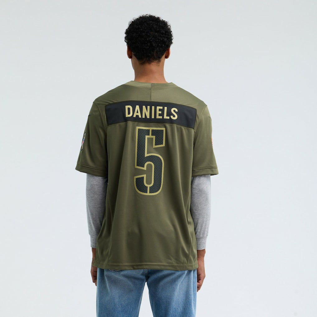 Jayden Daniels Washington Commanders 2025 Salute to Service Limited Jersey Olive - Nike