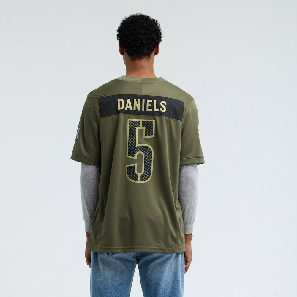 Jayden Daniels Washington Commanders 2025 Salute to Service Limited Jersey Olive - Nike