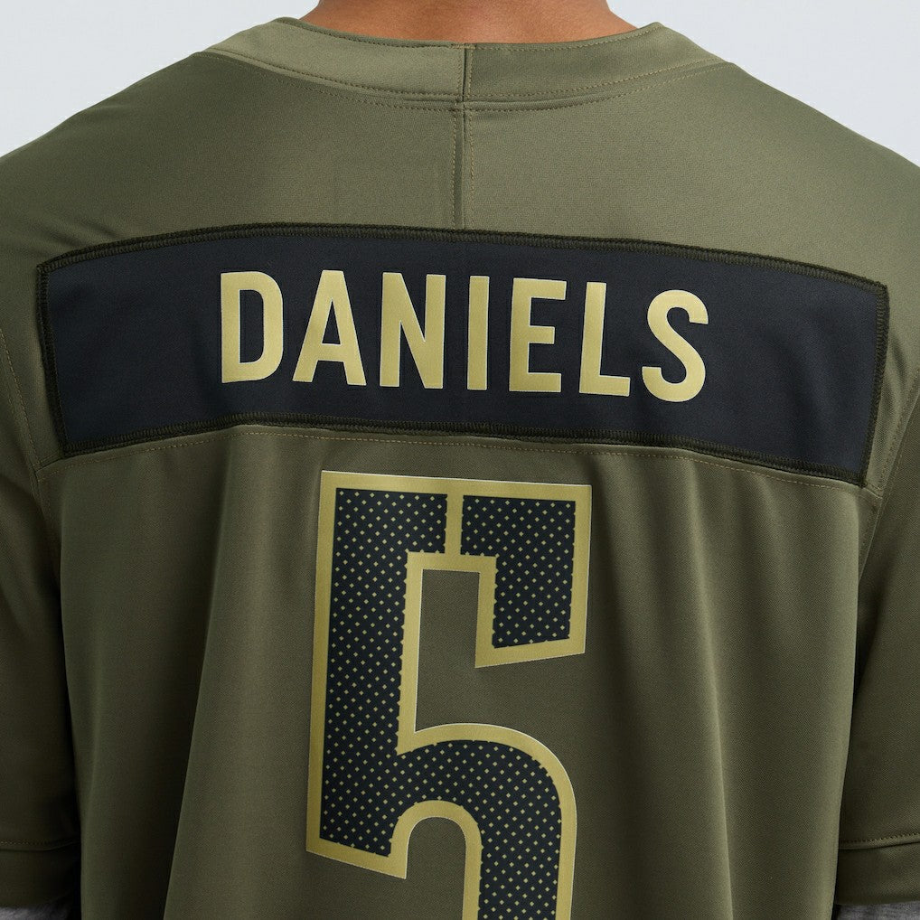 Jayden Daniels Washington Commanders 2025 Salute to Service Limited Jersey Olive - Nike