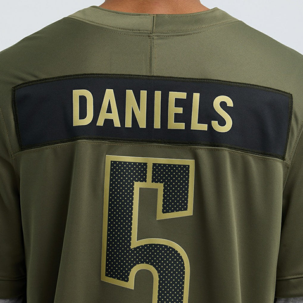 Jayden Daniels Washington Commanders 2025 Salute to Service Limited Jersey Olive - Nike