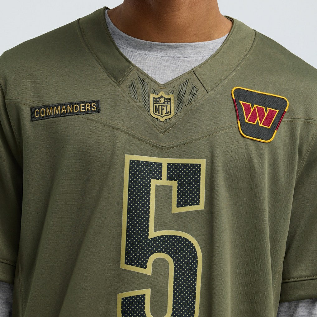 Jayden Daniels Washington Commanders 2025 Salute to Service Limited Jersey Olive - Nike