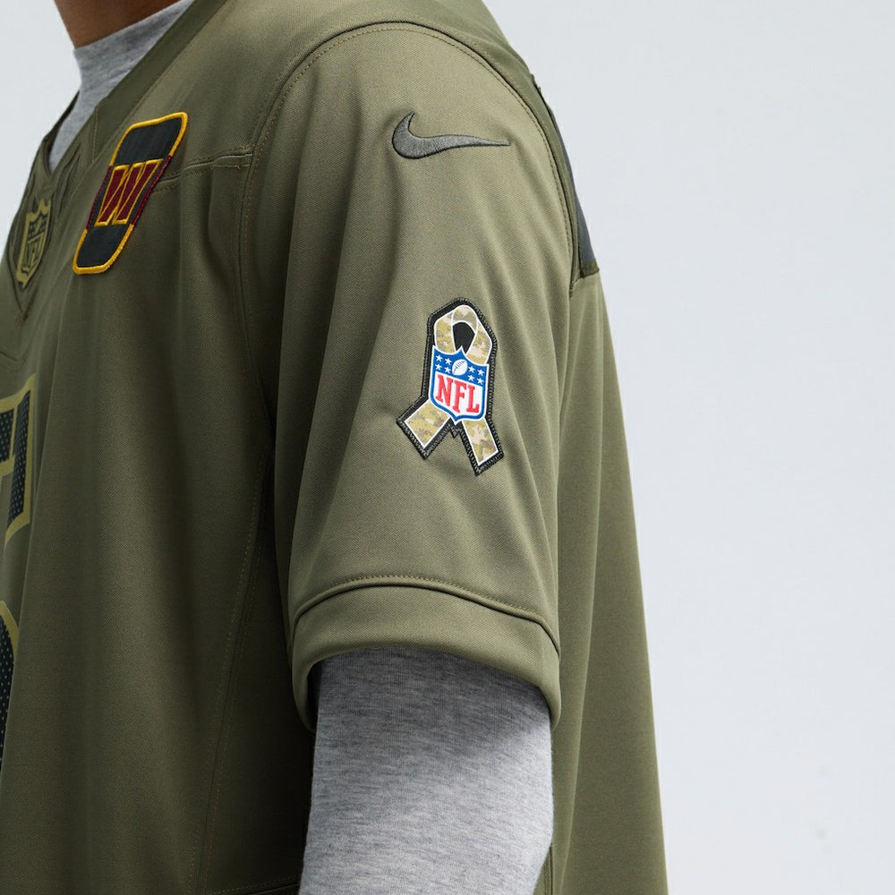 Jayden Daniels Washington Commanders 2025 Salute to Service Limited Jersey Olive - Nike