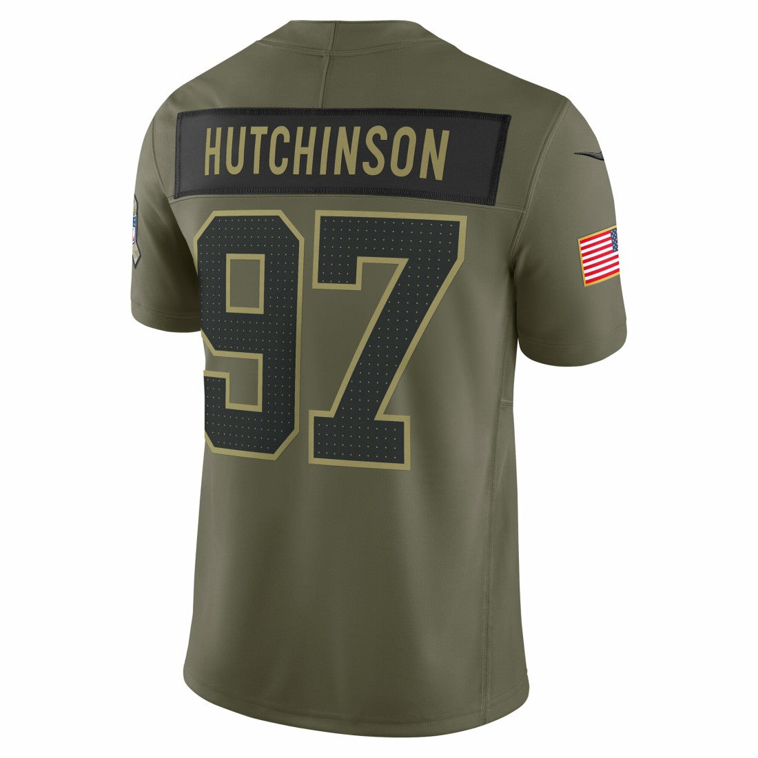 Aidan Hutchinson Detroit Lions 2025 Salute to Service Limited Jersey Olive - Nike