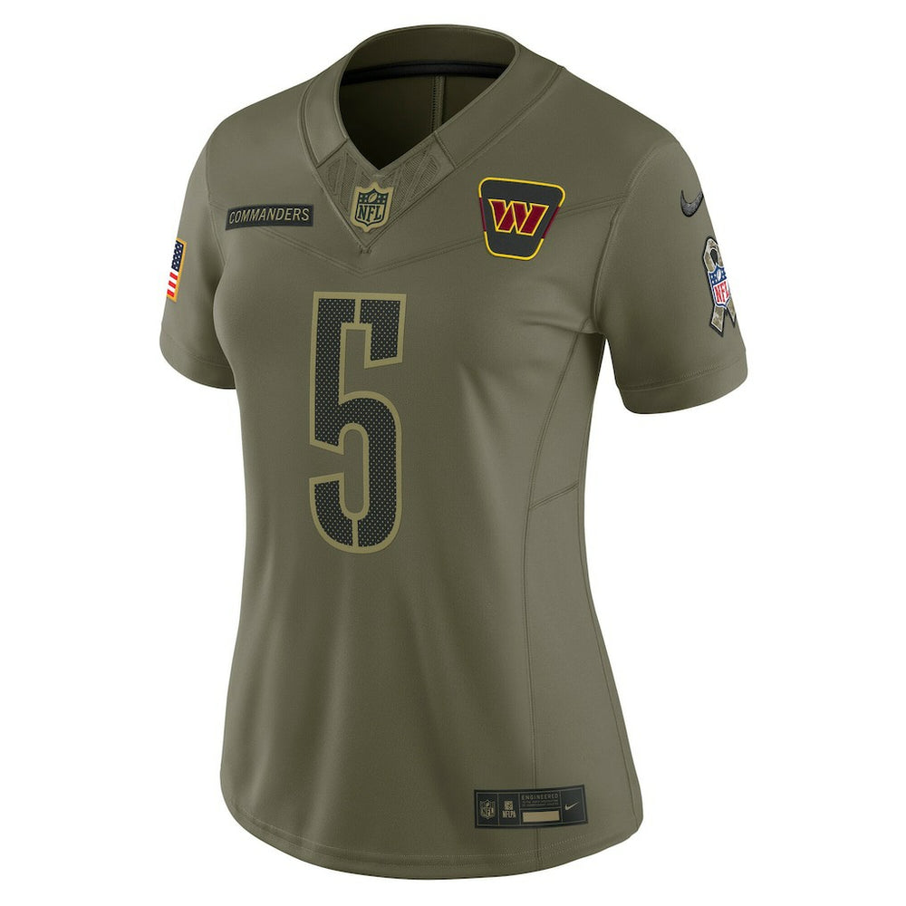 Jayden Daniels Washington Commanders Women's 2025 Salute to Service Limited Jersey Olive - Nike