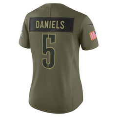 Jayden Daniels Washington Commanders Women's 2025 Salute to Service Limited Jersey Olive - Nike