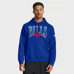 Buffalo Bills Full Blitz Club Fleece Pullover Hoodie Royal - Nike