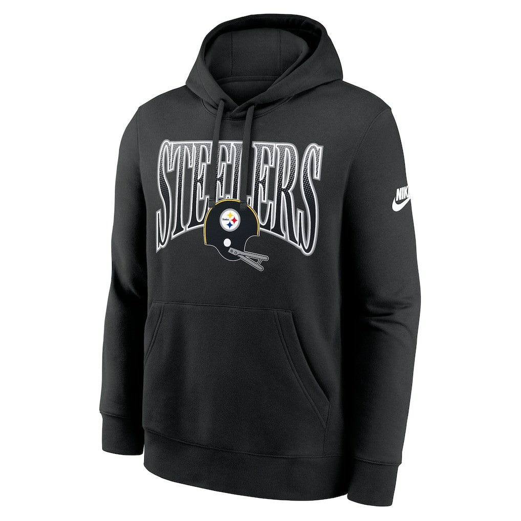 Pittsburgh Steelers Full Blitz Club Fleece Pullover Hoodie Black - Nike