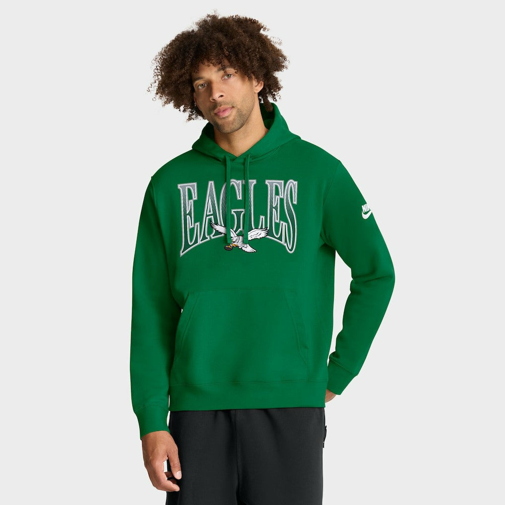 Philadelphia Eagles Full Blitz Club Fleece Pullover Hoodie Green - Nike