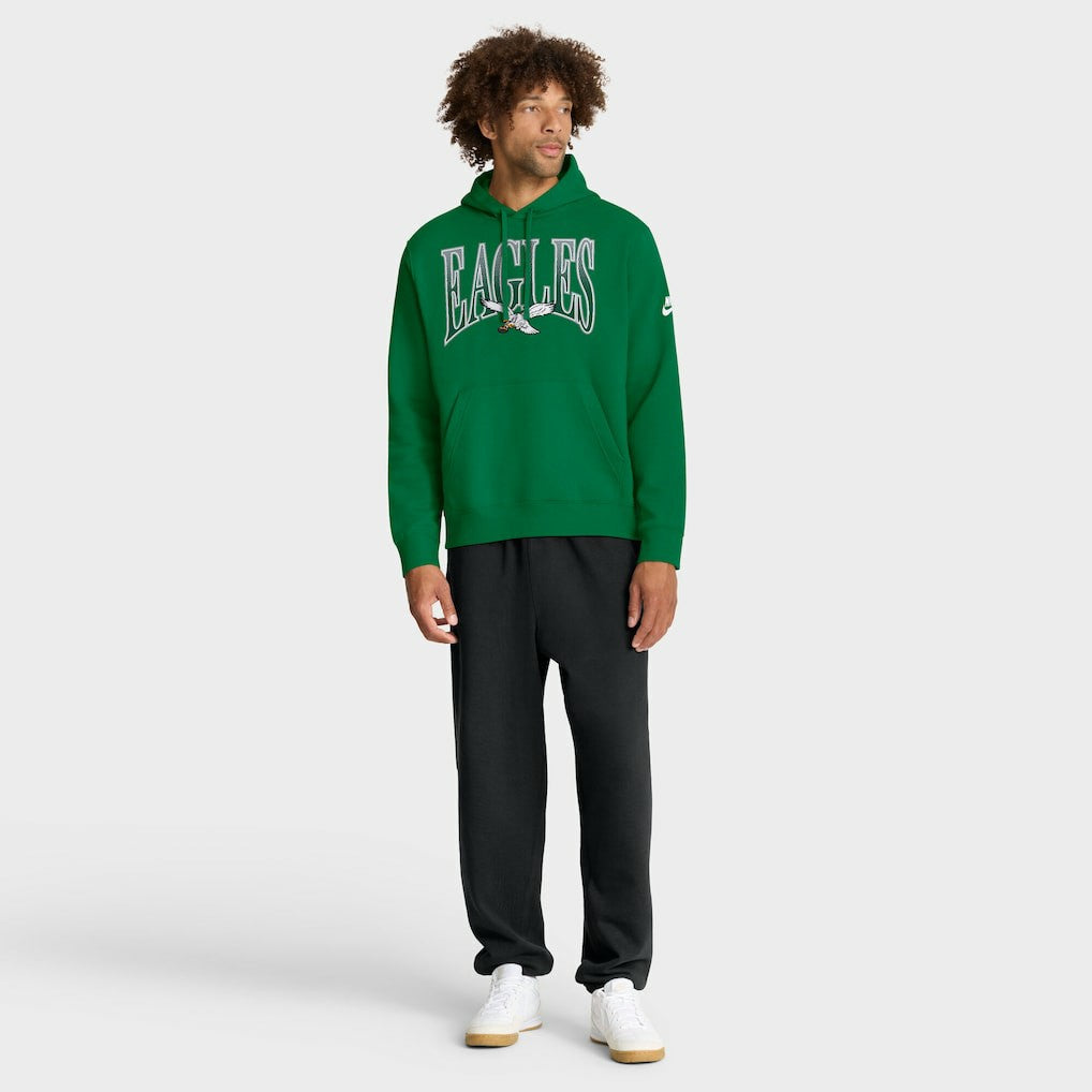 Philadelphia Eagles Full Blitz Club Fleece Pullover Hoodie Green - Nike