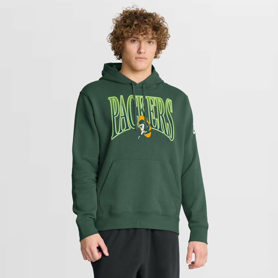 Green Bay Packers Full Blitz Club Fleece Pullover Hoodie Green - Nike