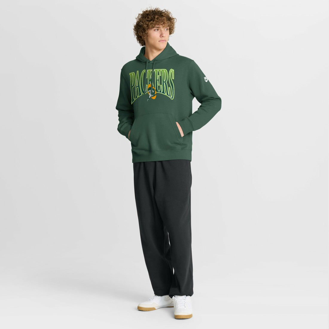 Green Bay Packers Full Blitz Club Fleece Pullover Hoodie Green - Nike