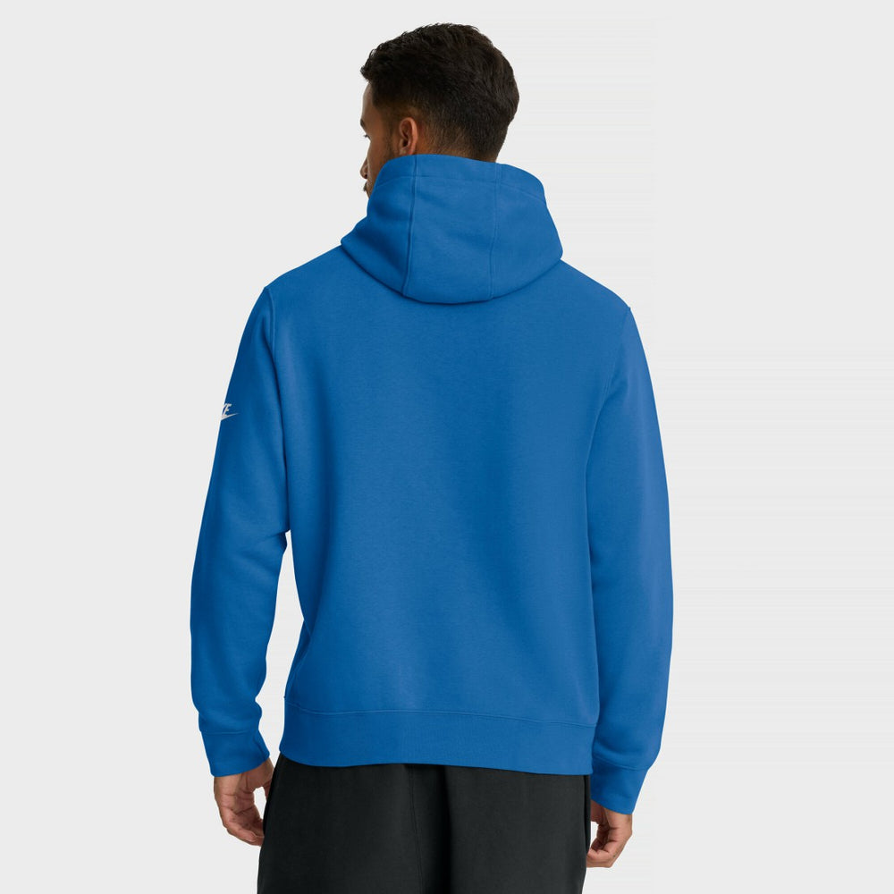 Detroit Lions Full Blitz Club Fleece Pullover Hoodie Blue - Nike